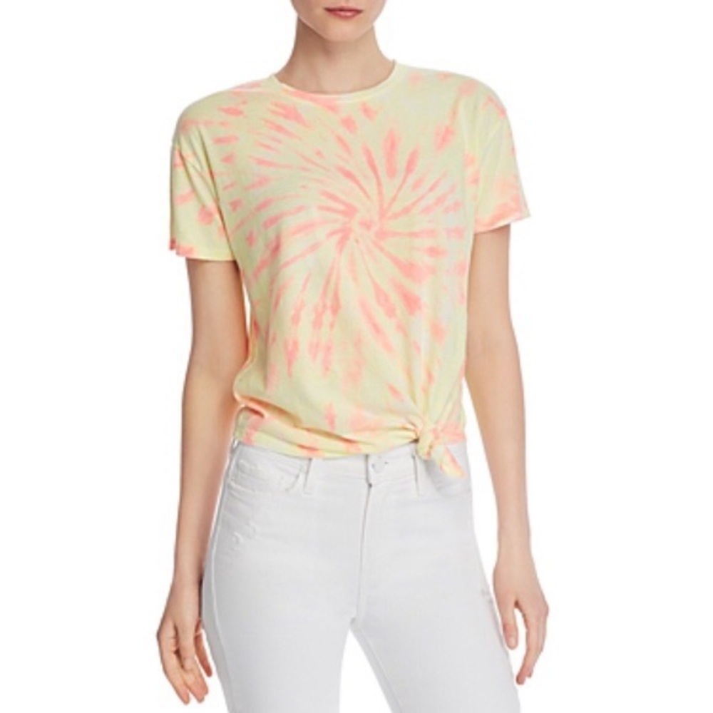 GENERATION Love Charlotte Tie-Dye Tee Yellow Short Sleeve Size Medium